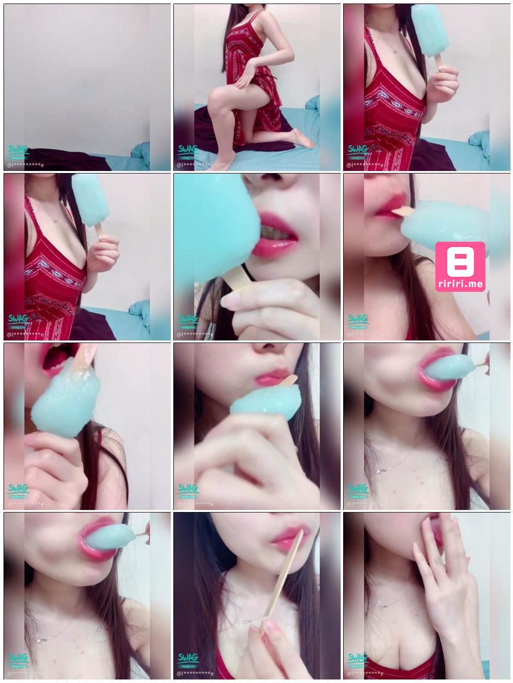 棒棒的汁流太多了啦～逼的人家只能舔乾淨?