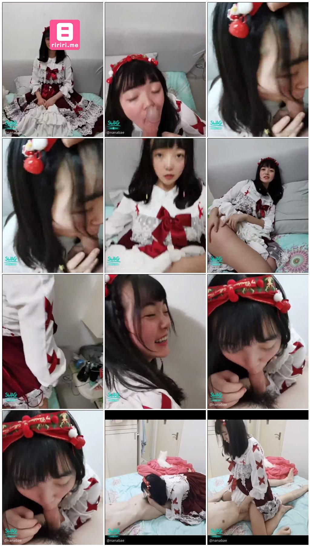 蘿莉裙無套口交啪啪～