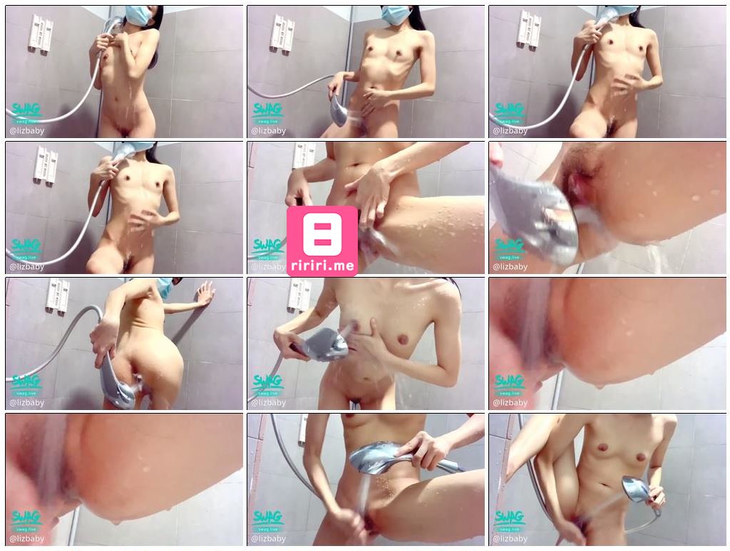 洗澡時發騷,用花灑射乳頭下體,自慰 洗澡時發騷,用花灑射乳頭下體,自慰